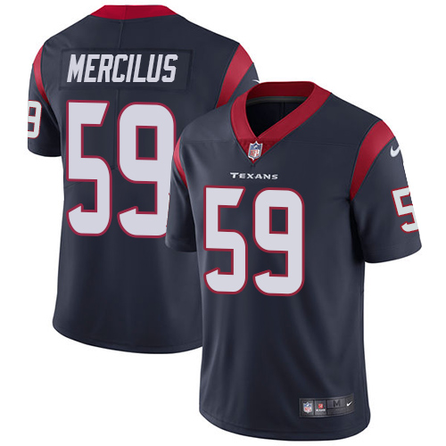 Men Houston Texans #59 Mercilus blue Nike Vapor Untouchable Limited NFL Jersey